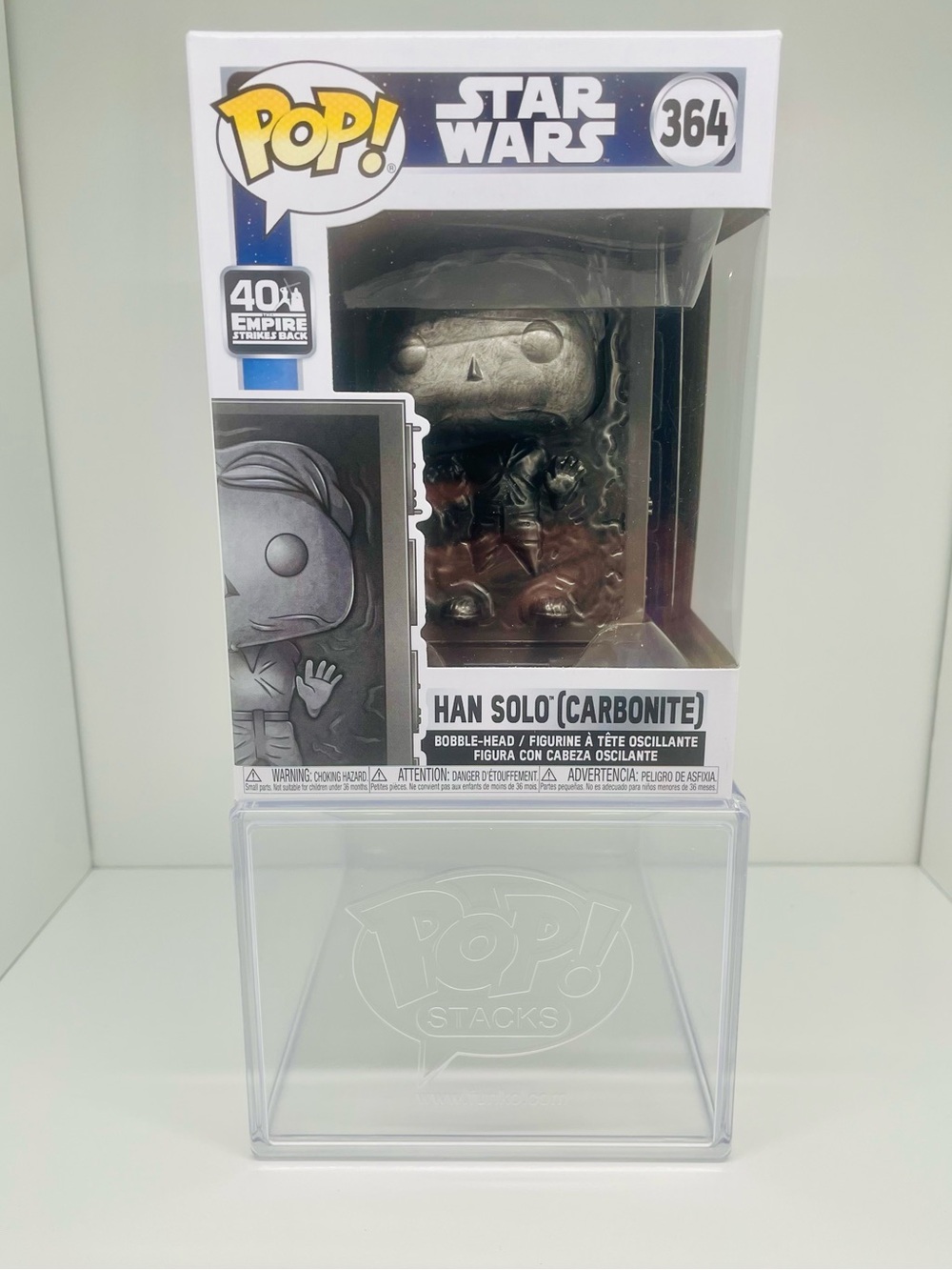 #364 Funko POP! Star Wars Han Solo (Carbonite) Vinyl Figure - 40th ANNIVERSARY